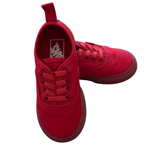 Red Toddler Vans 8 EUC - Picture 2 of 3